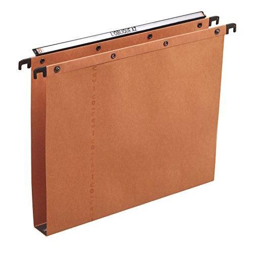 L'oblique Az Boîte De 25 Dossiers-Suspendus Azo Pour Tiroir Fond 30 Mm Kraft Orange