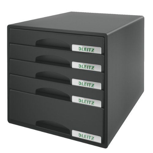 Leitz Plus - Module De Classement 5 Tiroirs - Noir