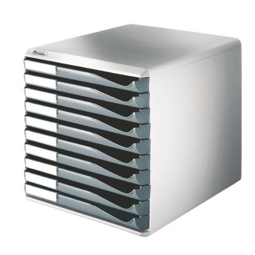 Esselte Bloc De Classement 10 Tiroirs - Gris/Anthracite