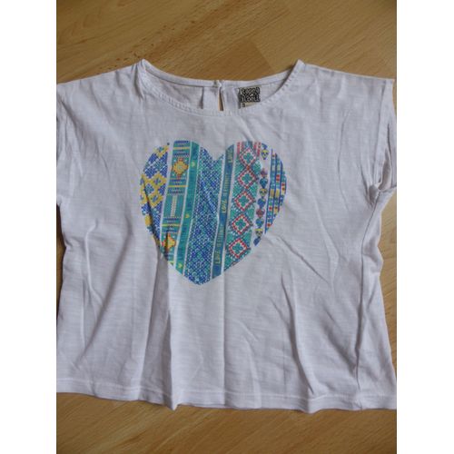 T-Shirt Tape À L 'oeil Coton 5 Ans Blanc