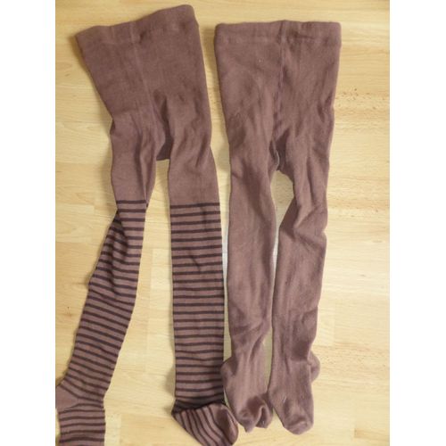 Collants Pas De Marque Coton 4 Ans Marron