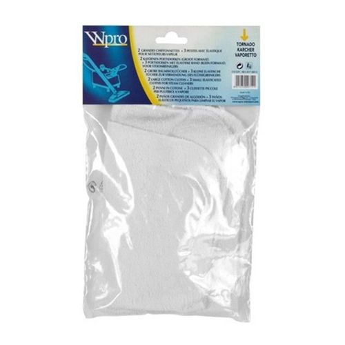 Wpro Csc239 Sac Aspirateur Carrés Vapeur Élastiques 15x15cm (X3) + 29x39,5cm (X2)