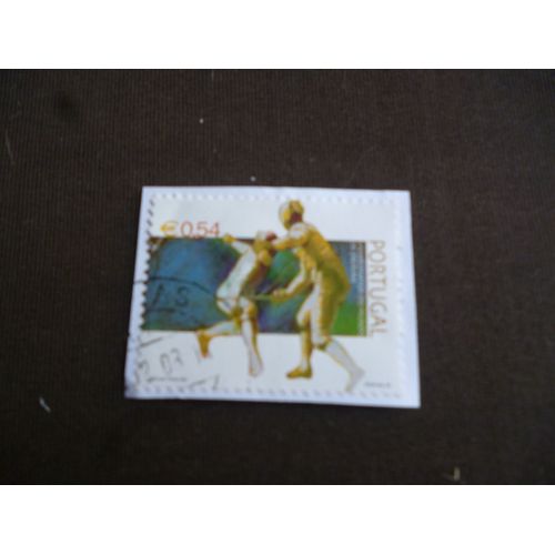 Timbre Portugal:Championnat Du Monde D'escrime.