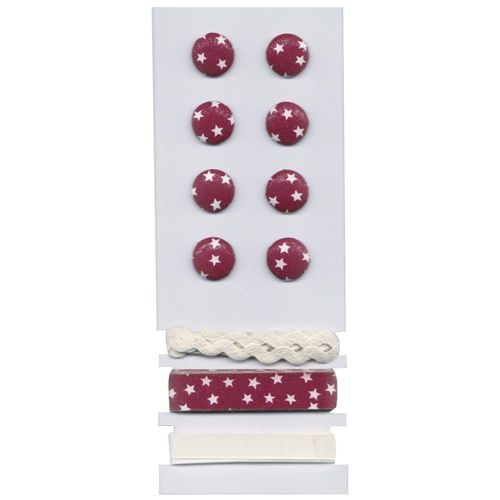 Boutons Et Rubans Étoile Rouge