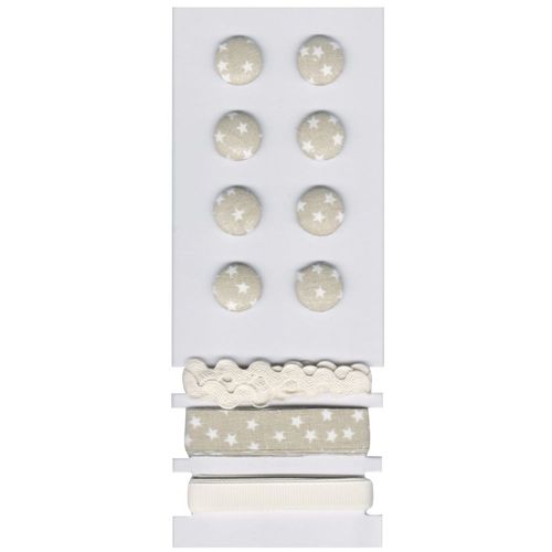 Boutons Et Rubans Étoile Beige