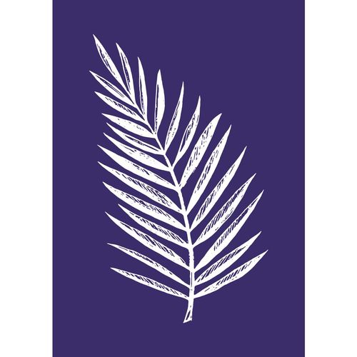 Pochoir Autocollant Spécial Textile A5 Palmier + Spatule - Rayher