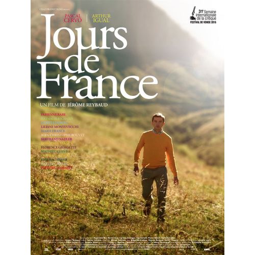 Jours De France -Véritable Affiche De Cinéma Pliée -Format 120x160 Cm -De Jérôme Reybaud Avec Pascal Cervo, Arthur Igual, Fabienne Babe, Nathalie Richard, Laetitia Dosch, Jean-Christophe Bouvier- 2017