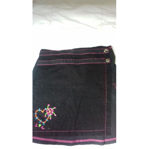 Jupe Velours 8/10 Ans Noire