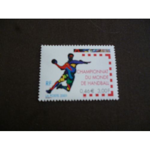 Timbre France 2001:Championnat Du Monde De Hand Ball.