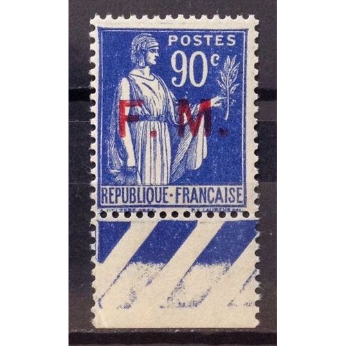 France - Fm Paix 90c Outremer - Fm Rouge (Impeccable N° 9) Neuf** Luxe - Année 1939 - N16406