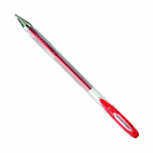 Stylo Roller Signo Ecriture Large Rouge Pailleté - Signo