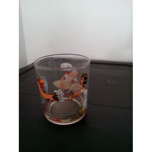 Verre Nutella Astérix 1995 Obélix César Et Cléopatre