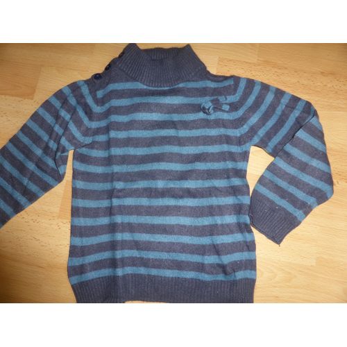 Pull Tout Compte Fait Viscose 6 Ans Bleu