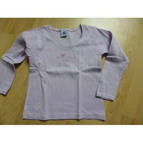 Chemise Petit Bateau Coton 5 Ans Mauve