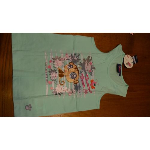Débardeur Littlest Pet Shop 10 Ans Turquoise Neuf