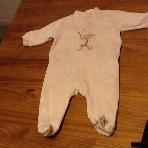 Pyjama Bebe Blanc De Bon Matin Taille 3 Mois
