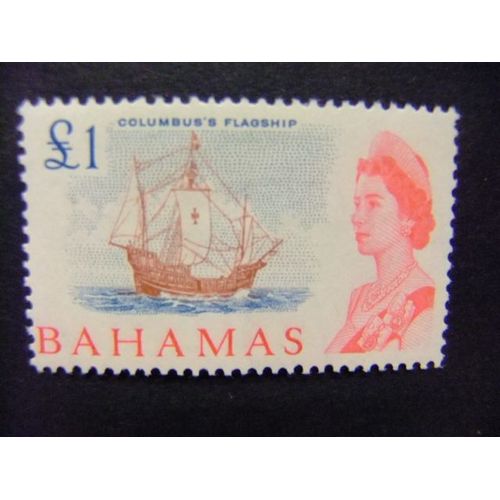 Bahamas 1965 Elizabeth Ii Et Caravelle De Colomb Yvert 207 *Mh Sg Nº 261 * Mh Fil Ca Multiple