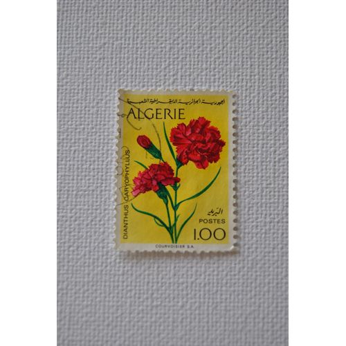 Timbre Algerie Fleurs 