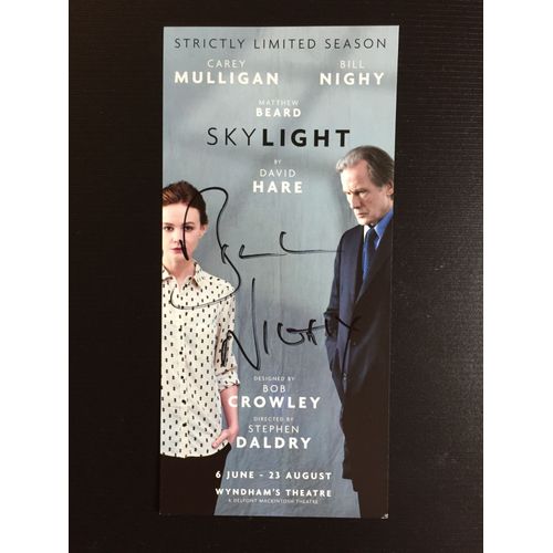 Autographe Bill Nighy