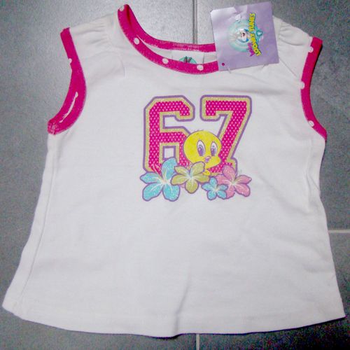 Débardeur Baby Looney Tunes Titi 18 Mois - Neuf