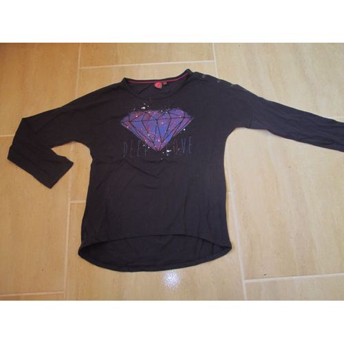 Tee Shirt Manches Longues Diamant " Deep Love " 12 Ans