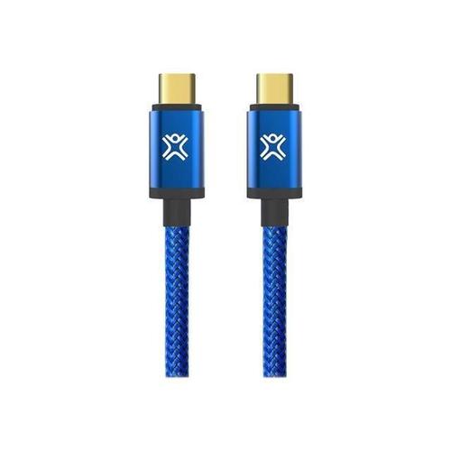 XtremeMac - Câble USB - 24 pin USB-C (M) pour 24 pin USB-C (M) - 1.2 m - connecteurs réversibles - bleu