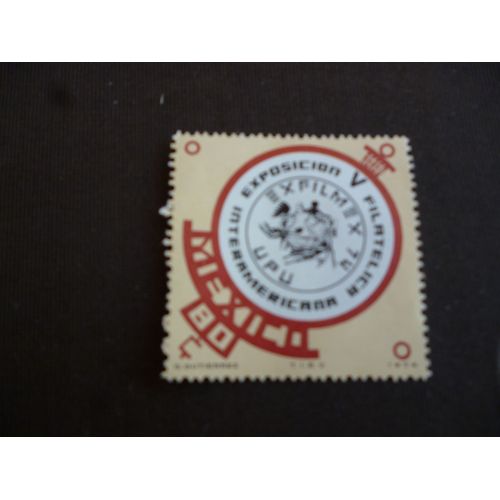 Lot De 2 Timbres Mexico 1974:Exposition Philatélique Interaméricaine.