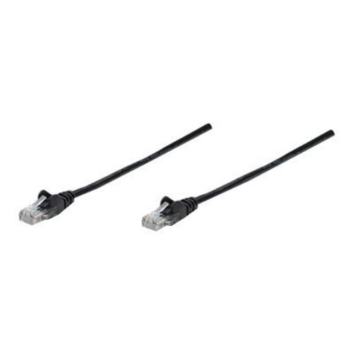 Intellinet Network Patch Cable, Cat5e, 1.5m, Black, CCA, U/UTP, PVC, RJ45, Gold Plated Contacts, Snagless, Booted, Lifetime Warranty, Polybag - Cordon de raccordement - RJ-45 (M) pour RJ-45 (M) -...
