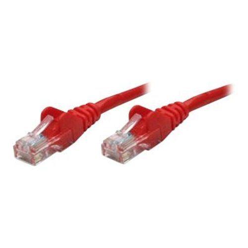 Intellinet - Cordon de raccordement - RJ-45 (M) pour RJ-45 (M) - 50 cm - UTP - CAT 5e - démarré, sans crochet - rouge