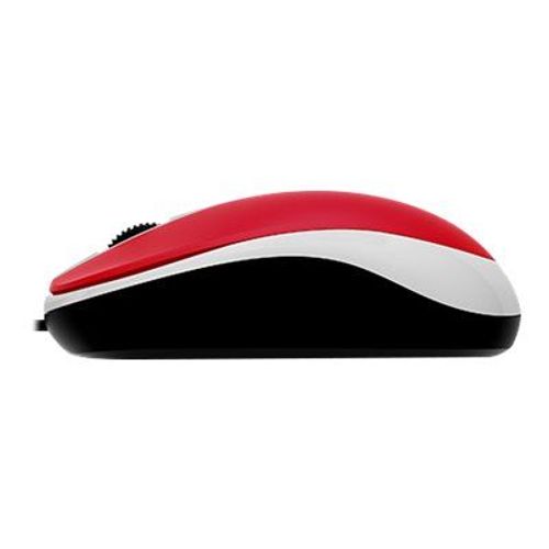 Genius DX-120 - Souris - droitiers et gauchers - optique - 3 boutons - filaire - USB - Rouge passion