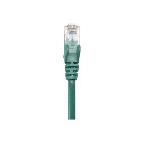 Intellinet Network Patch Cable, Cat5e, 5m, Green, CCA, U/UTP, PVC, RJ45, Gold Plated Contacts, Snagless, Booted, Lifetime Warranty, Polybag - Cordon de raccordement - RJ-45 (M) pour RJ-45 (M) - 5...