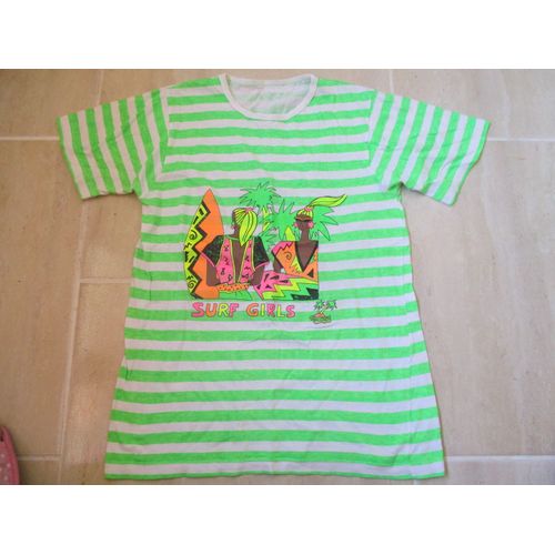 Tee-Shirt Fluo " Surf Girls " 14 Ans