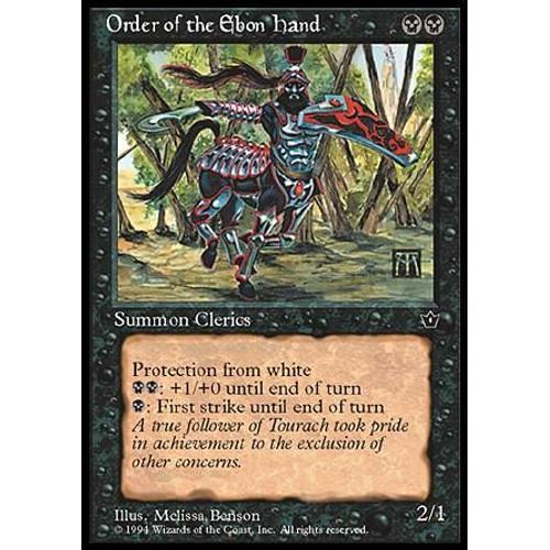 Mtg - Order Of The Ebon Hand (Version 1) (Fallen Empires) Com - Anglais