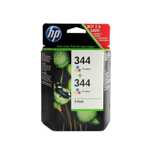 Twin Pack HP n°344 HP C9505EE - 2 cartouches HP 344 C9363EE couleurs (14ml x2).