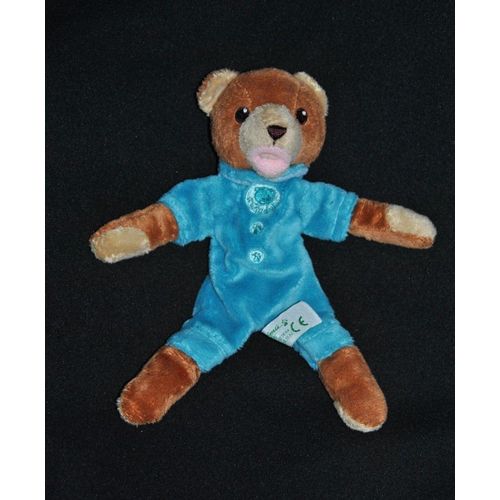 Doudou Ours Animadoo Pyjama Bleu