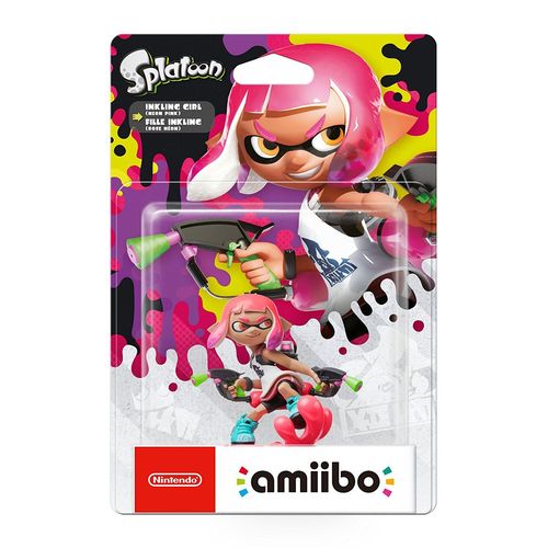 Amiibo Splatoon Fille Inkling Rose Néon