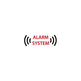 Autocollant Alarme Voiture Sticker Alarm System 16 - Taille : 4 Cm