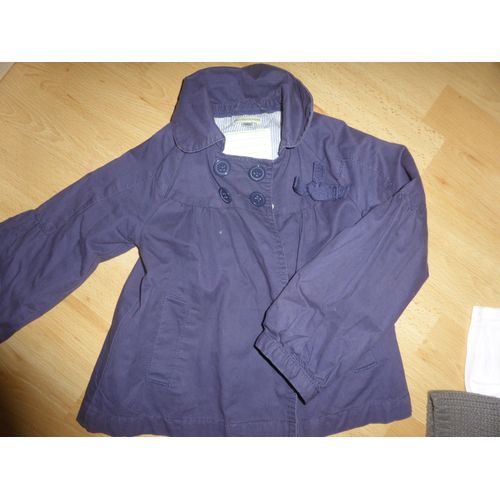 Veste Vertbaudet Veste Courte Coton 6 Ans Bleu Marine
