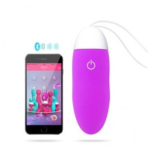 Oeuf Vibrant Sextoy Controlé Bluetooth + Apps Smartphone - Lavande