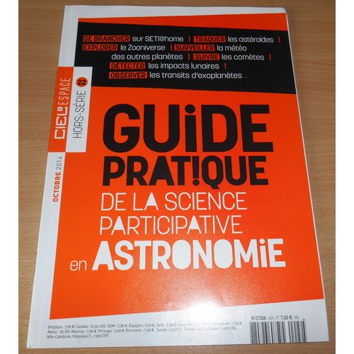 & Ciel Et Espace 22h Hors-Série  22 : Guide Pratique De La Science Participative En Astronomie