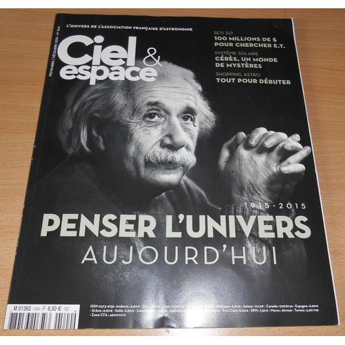 Ciel Et Espace 544 Einstein Penser L'univers Seti 3.0 Cérès 