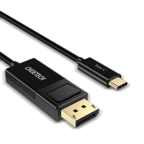 Câble USB C Vers Displayport(6ft/1.8m),CHOETECH 4K@60HZ Câble Type C USB 3.1 Vers DP(Thunderbolt 3 Compatible) Pour 2016 MacBook Pro, MacBook 12" , ChromeBook Pixel, Samsung Galaxy S8/S8 Plus,etc