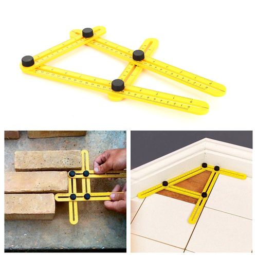Details about Measuring Instrument angle-izer template tool four-sided ruler mechanism slides