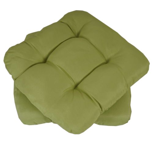 2x Coussin Dublin, Coussins De Chaise, 43x41x3cm   Vert Clair