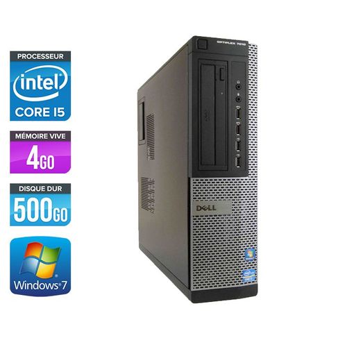 Dell Optiplex 7010 Desktop - Intel Core i5-3470 / 3.20 GHz - RAM 4 Go - HDD 500 Go - DVDRW - GigaBit Ethernet - Windows 7 Professionnel
