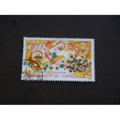 Timbre Djibouti 1980:25ème Année:Découverte De La Pénicilline Par Alexander Fleming.