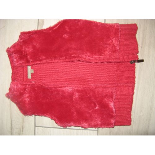 Gilet In Extenso Sans Manches Acrylique 3 Ans Rouge 