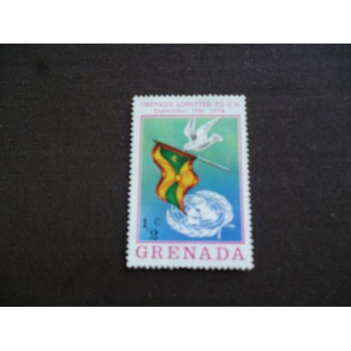 Timbre Grenada:Admis À L'onu Le 17 Septembre 1974.