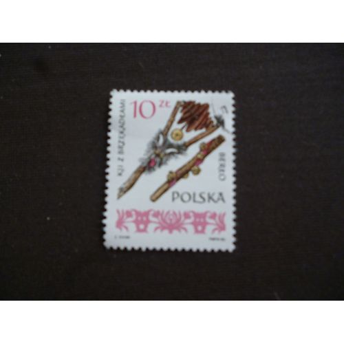 Timbre Pologne 1985 :Instruments De Musique.