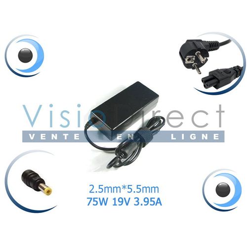 Alimentation pour ordinateur portable TOSHIBA Satellite C855-2ER Adaptateur chargeur - Visiodirect -